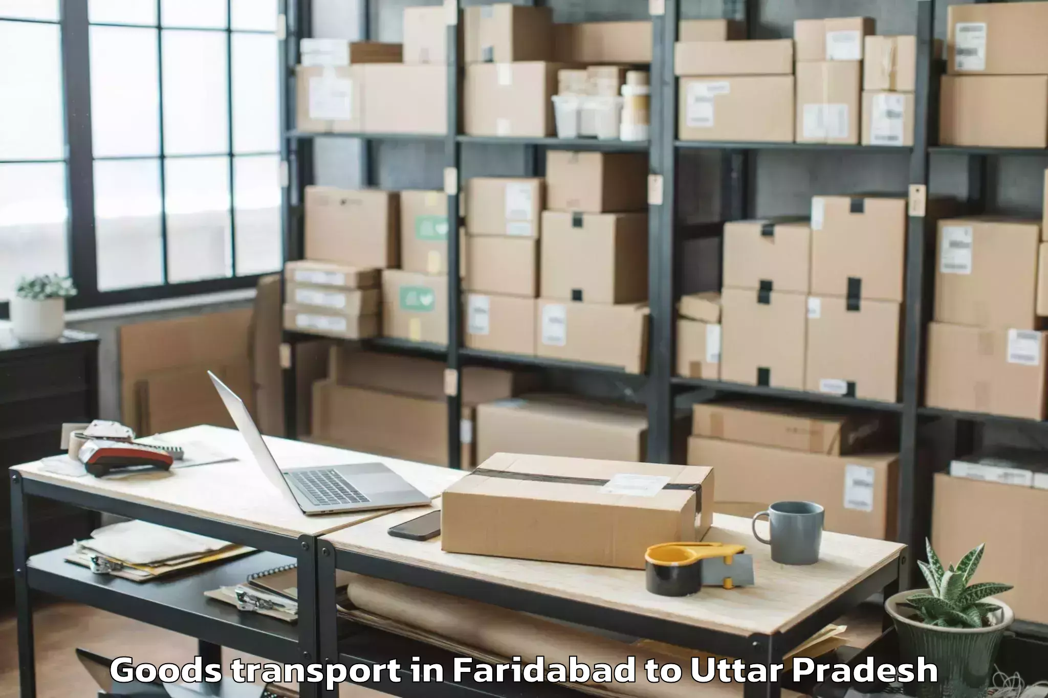 Trusted Faridabad to Siswa Bazar Goods Transport